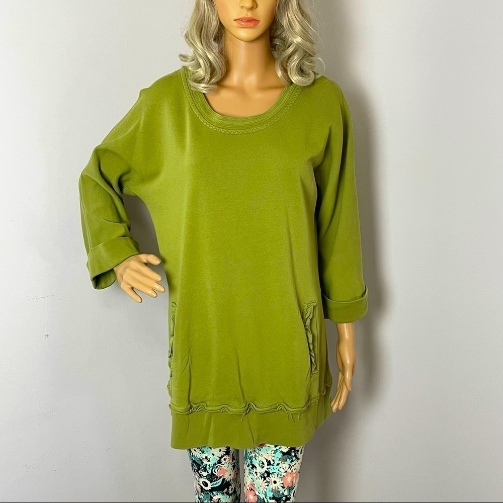 Soft Surroundings Boho Oversized Sweatshirt – Size Small